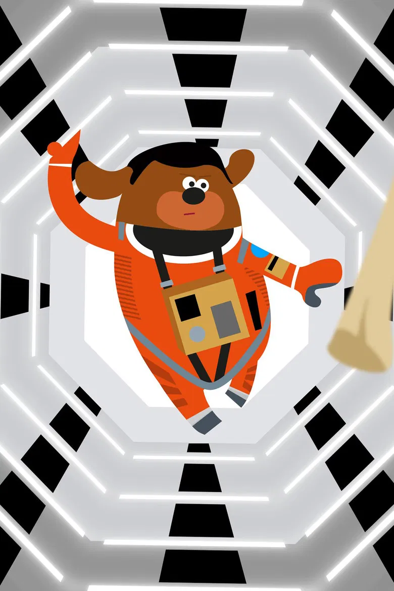 Hey Duggee at the Movies poster background