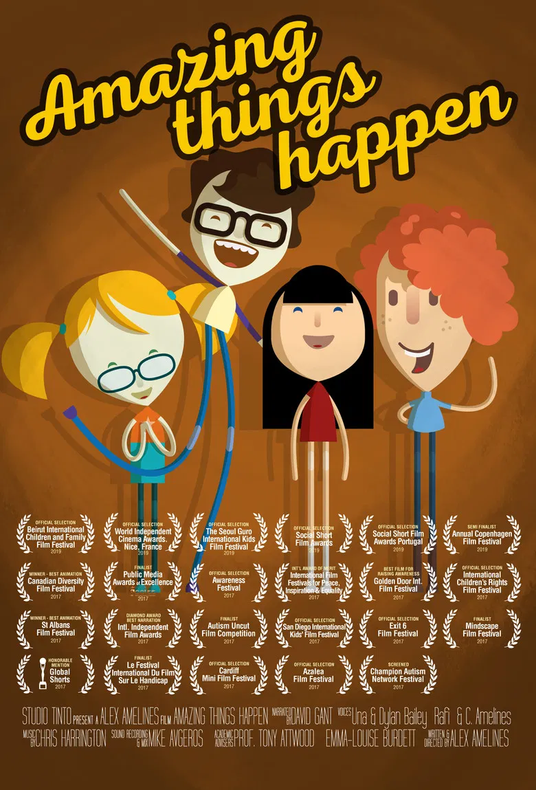 Amazing things happen poster background