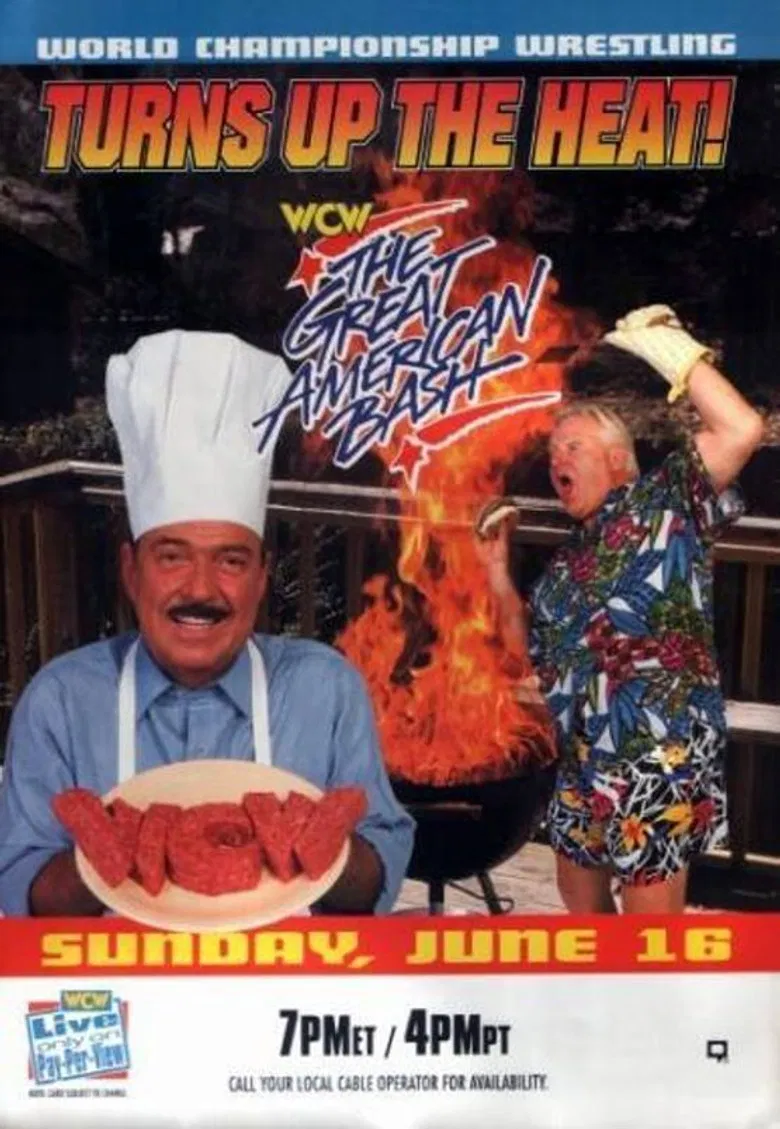 WCW The Great American Bash 1996 poster background
