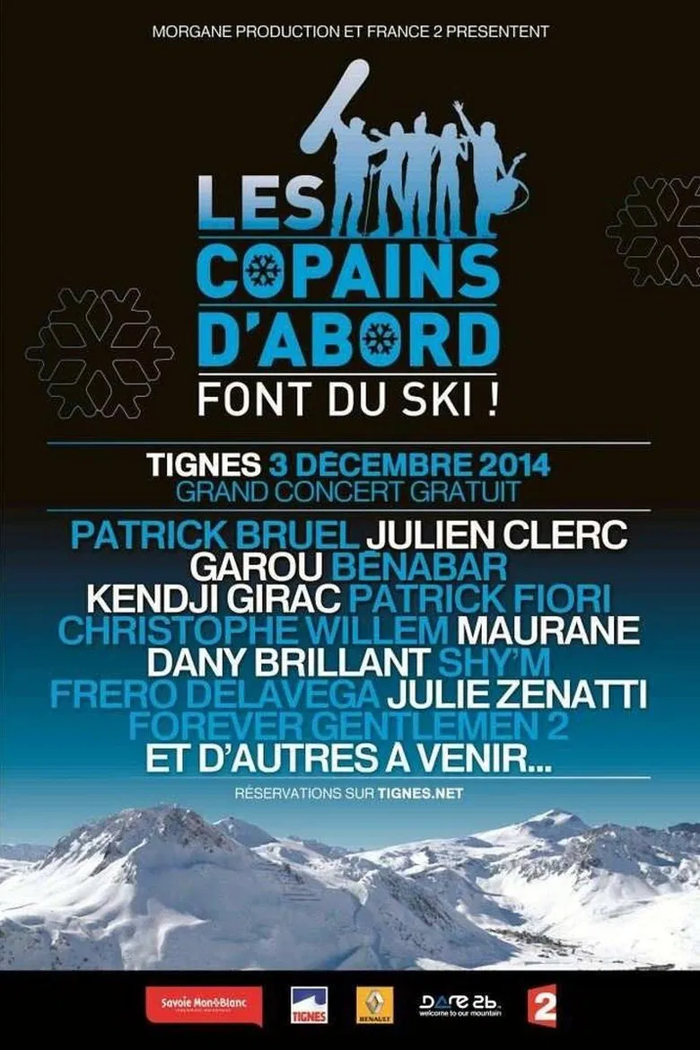 Les copains d'abord font du ski poster background