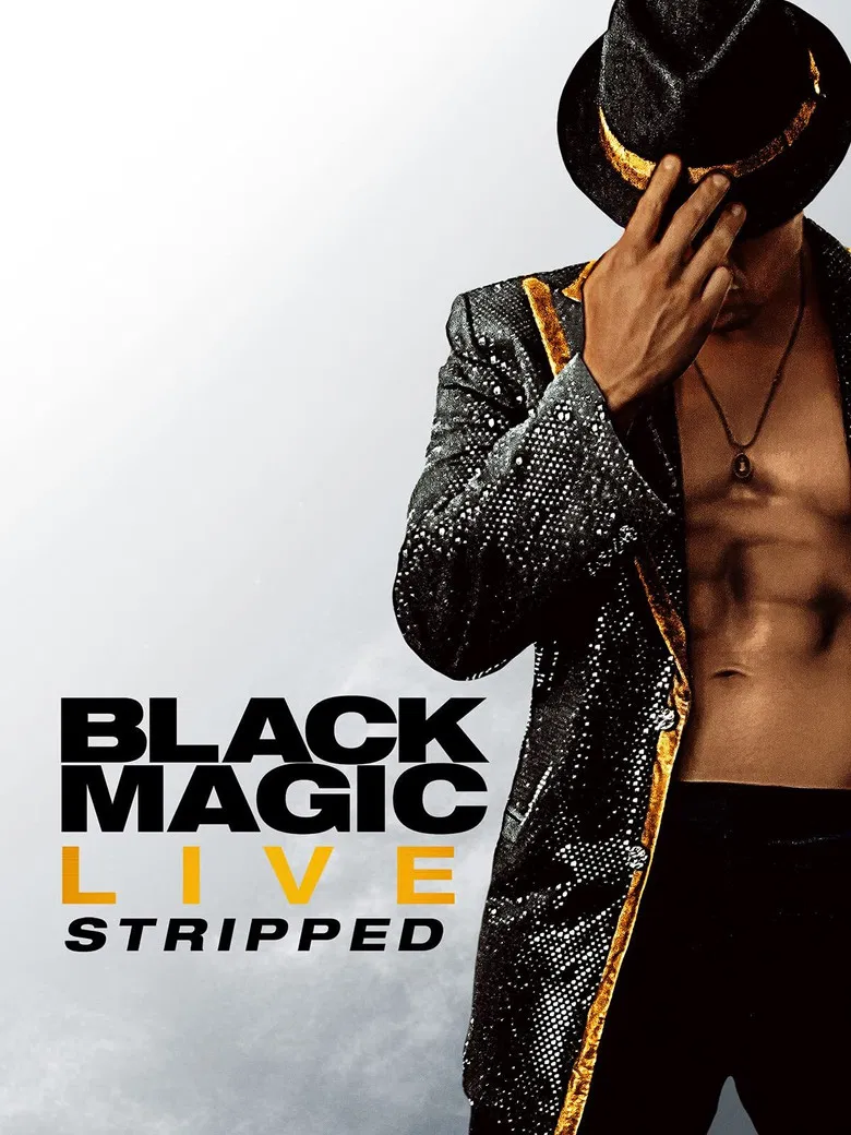Black Magic Live: Stripped poster background