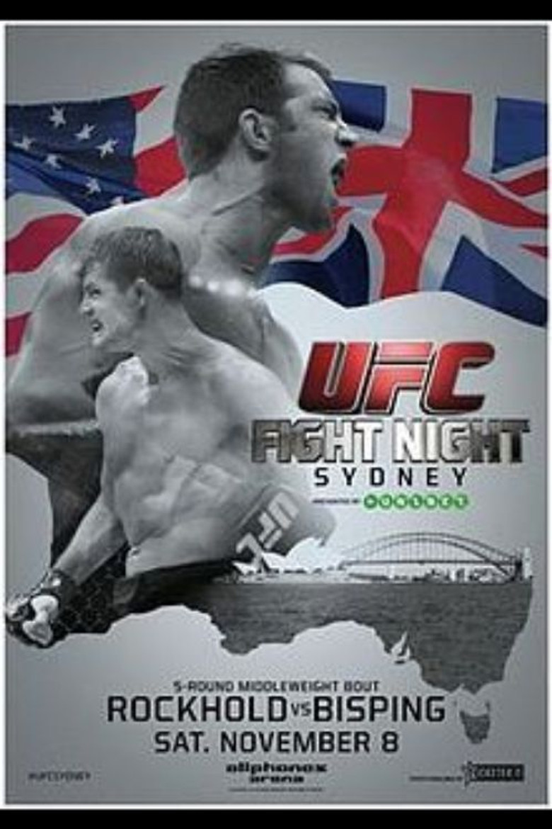 UFC Fight Night 55: Rockhold vs. Bisping poster background
