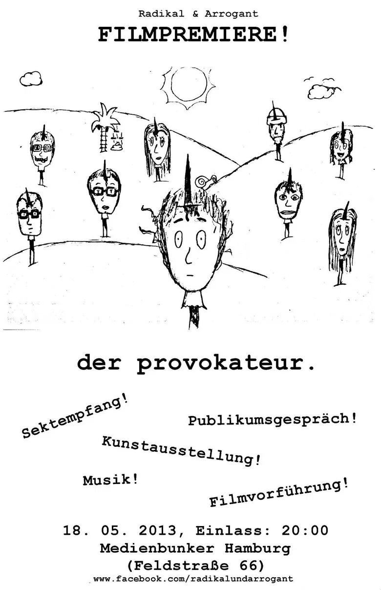 der provokateur. poster background