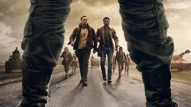 A tense confrontation between walkers