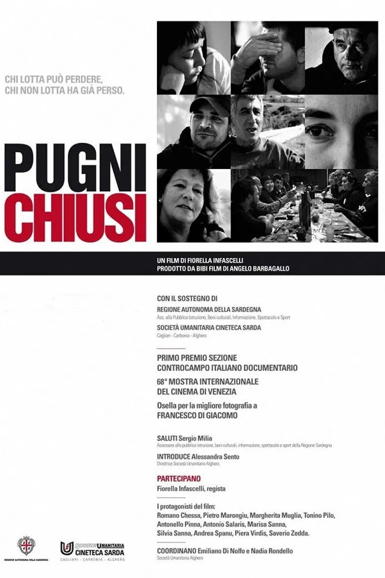 Pugni chiusi poster background