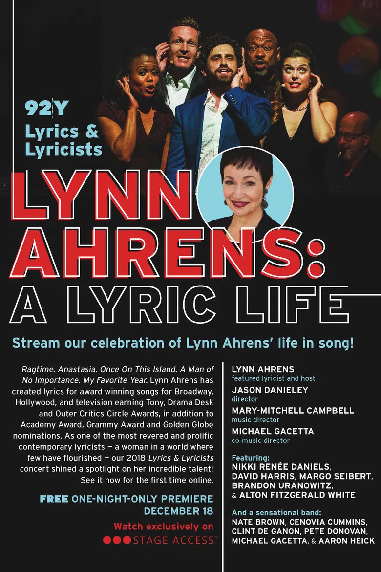 Lynn Ahrens: A Lyric Life poster background