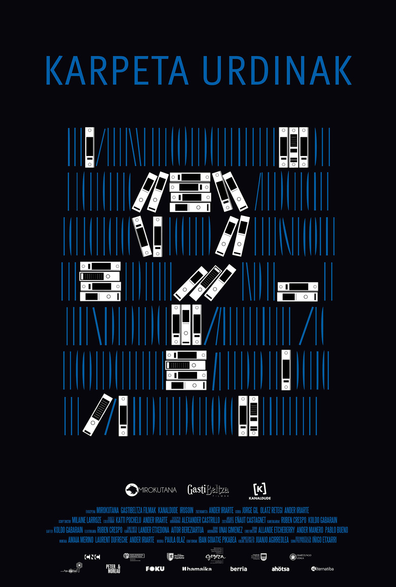 Blue Files poster background