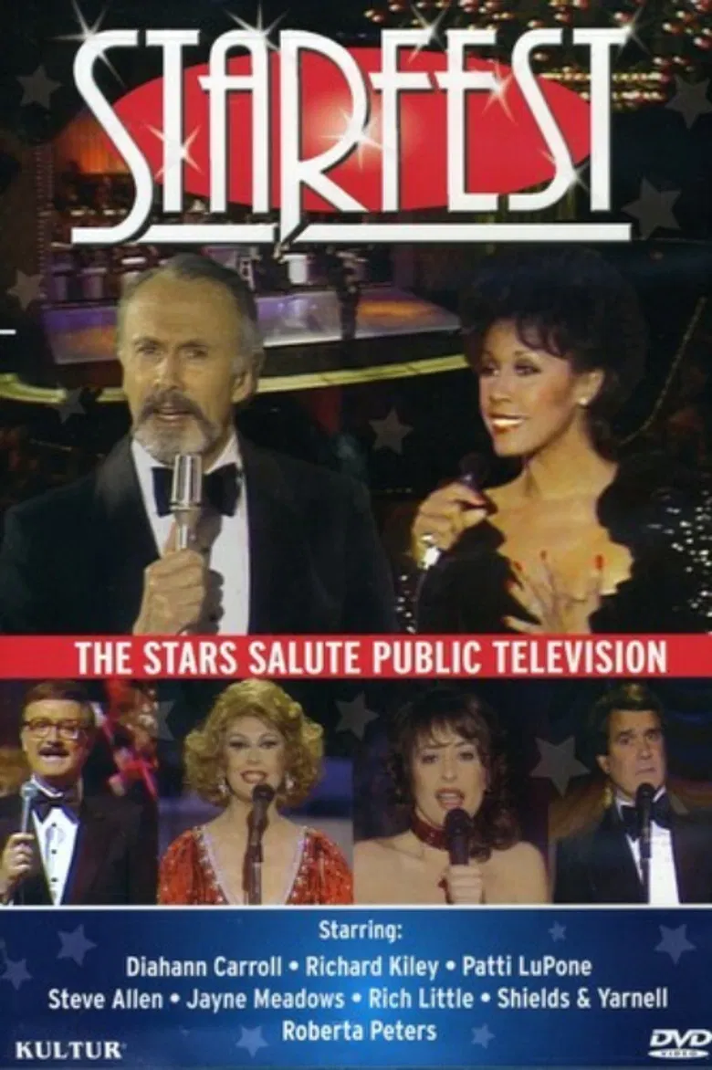 Starfest: The Stars Salute Public Television 1983 poster background