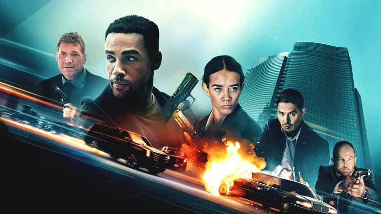 Agents confronting each other in the dimly lit bunker