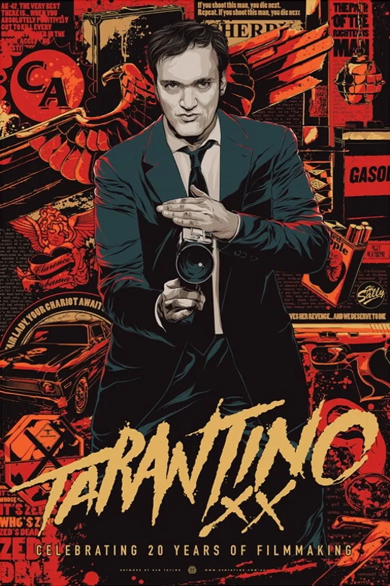 Quentin Tarantino: 20 Years of Filmmaking poster background