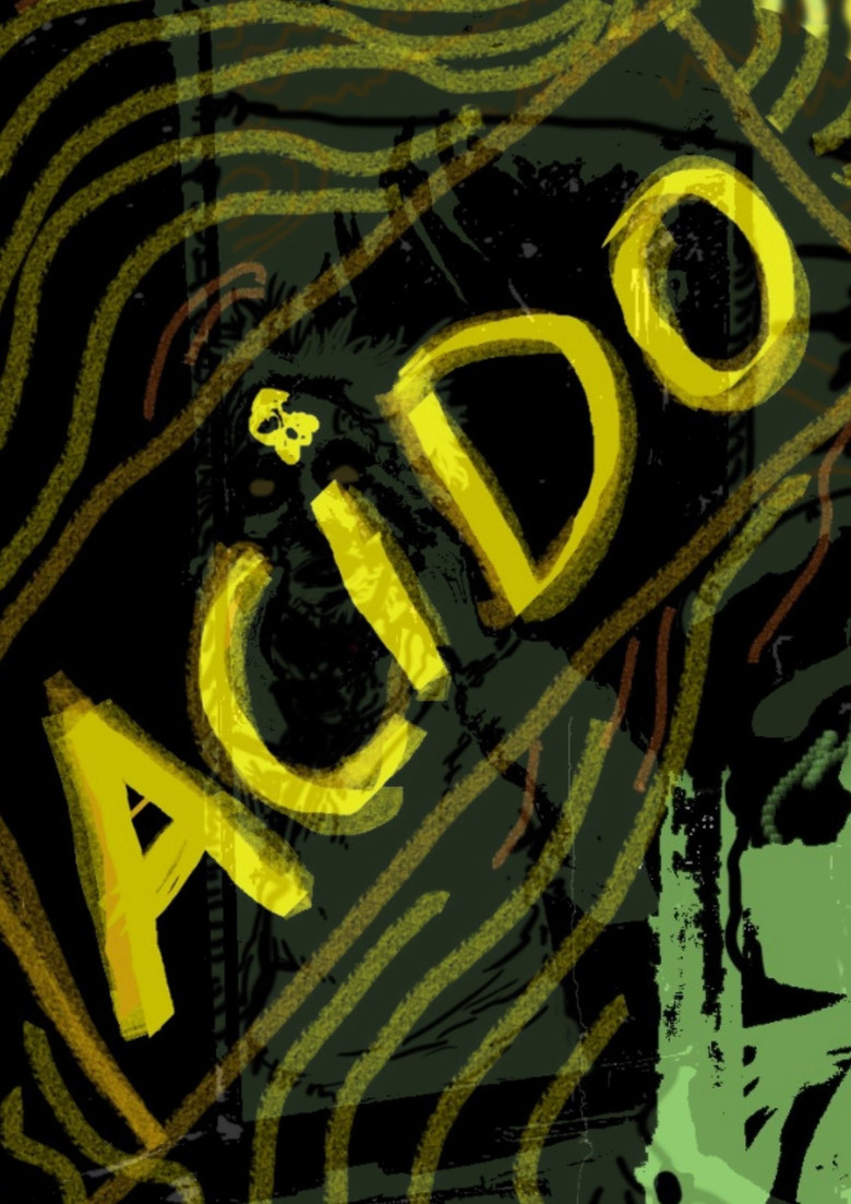Acid poster background