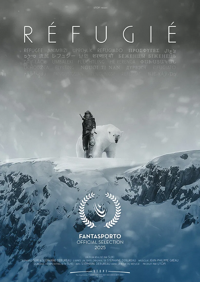 Refugee poster background