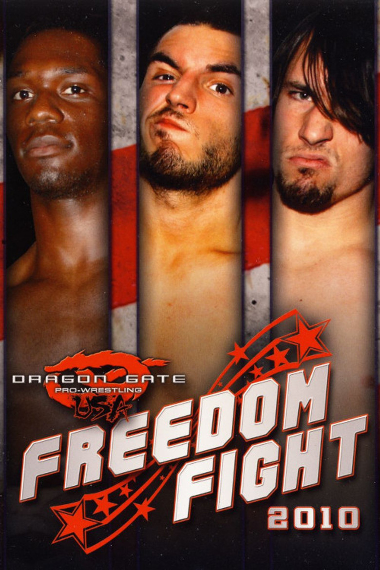Dragon Gate USA Freedom Fight 2010 poster background