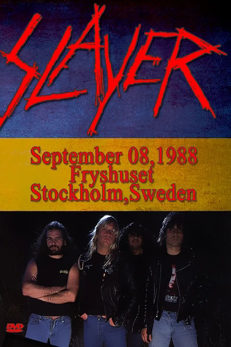 Slayer: Live at Fryhuset - Stockholm, Sweden - 9/8/1988 poster background