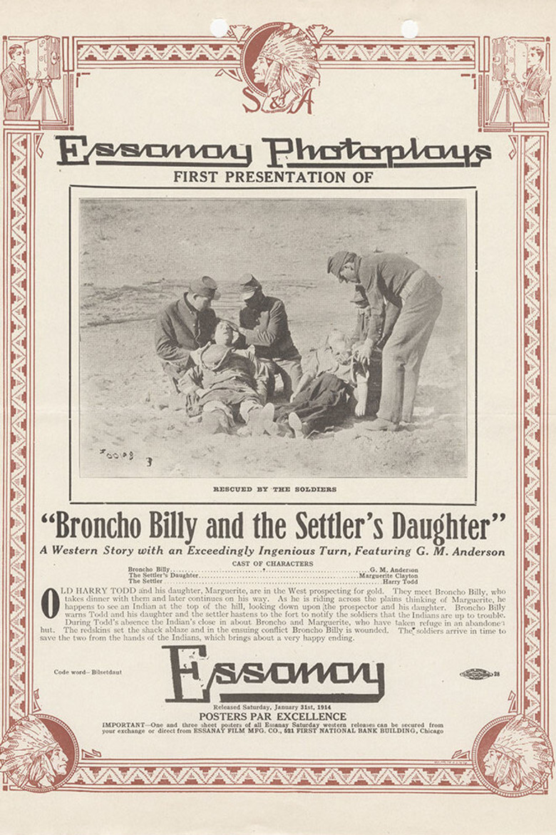 Broncho Billy and the Settler's Daughter poster background