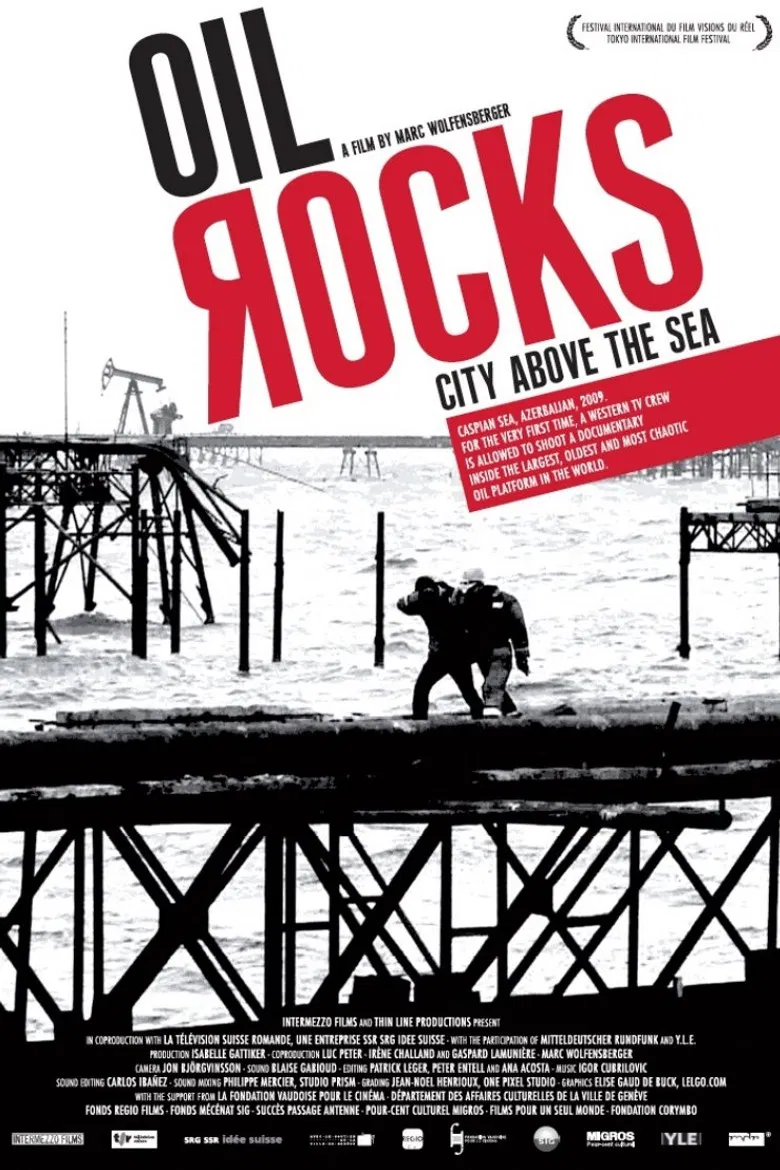 Oil Rocks: City Above the Sea poster background