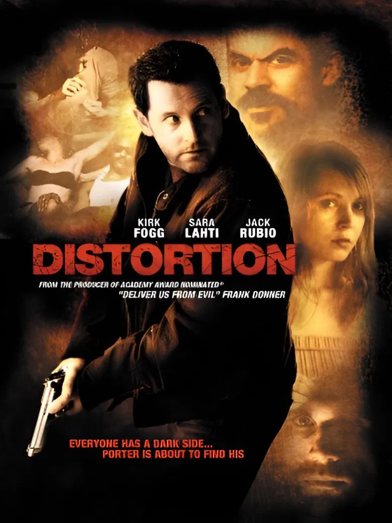 Distortion poster background