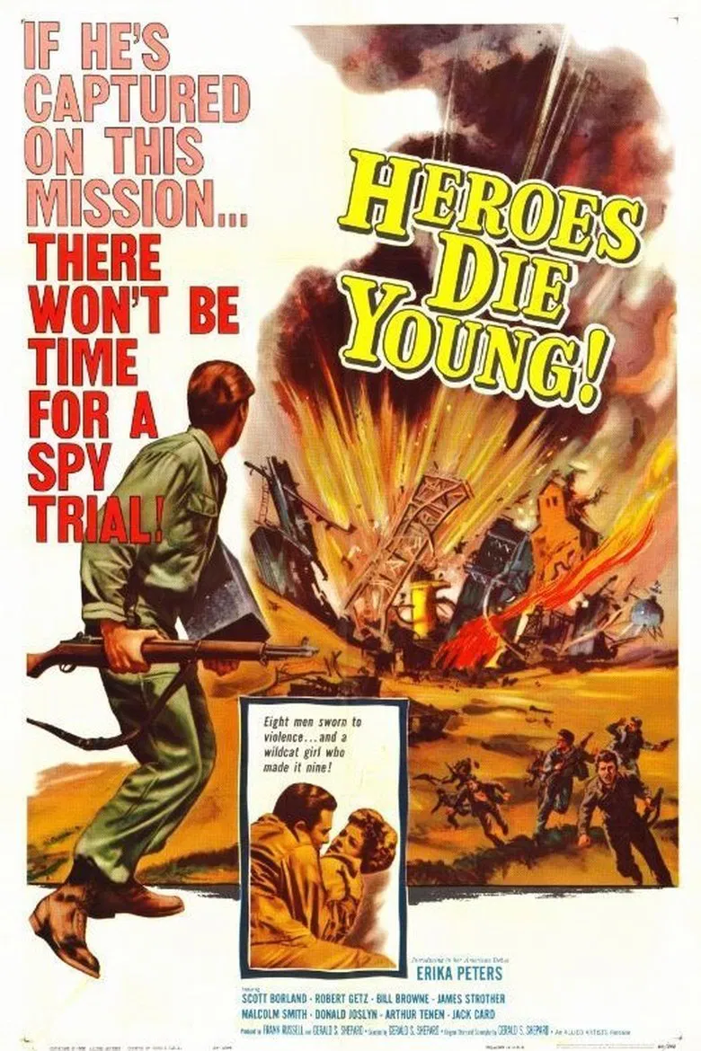 Heroes Die Young poster background