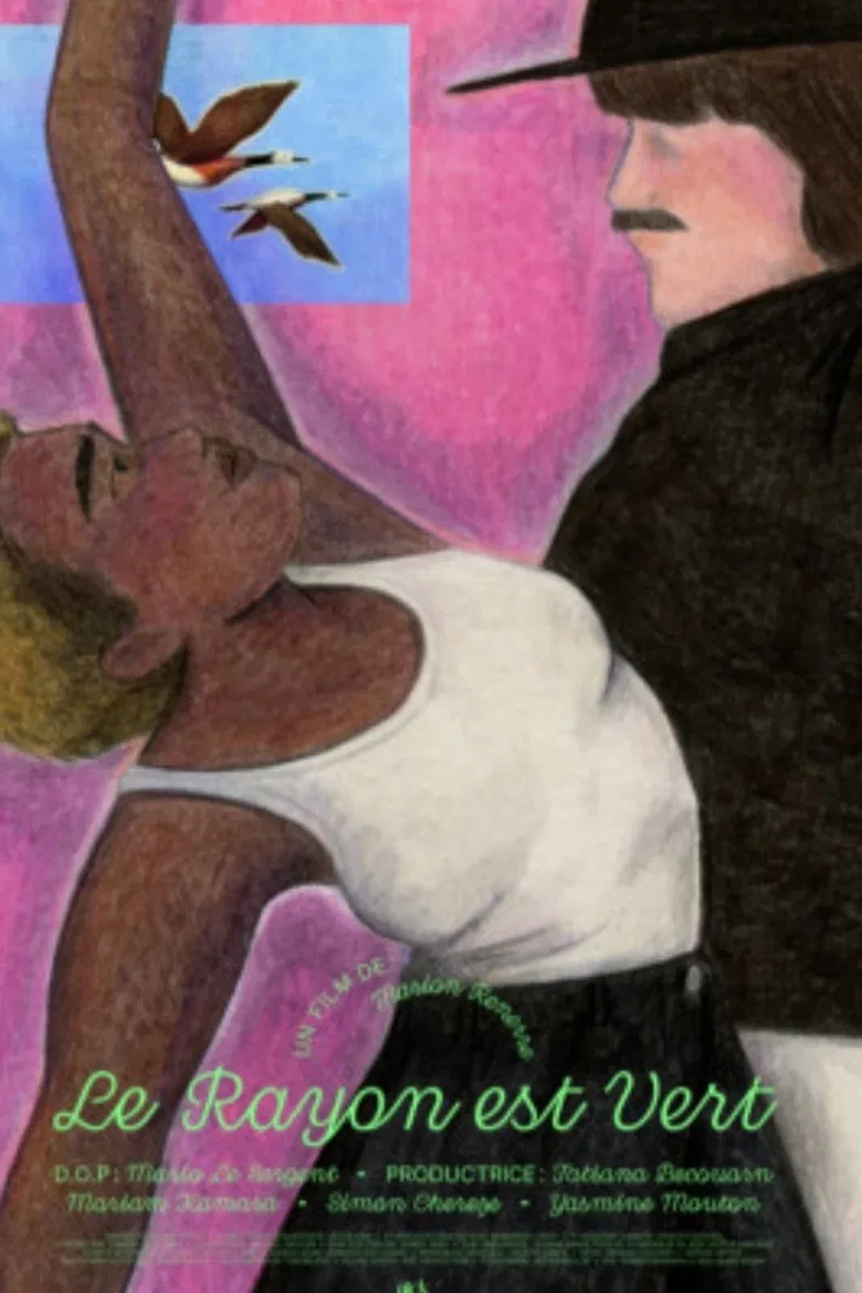 The ray is green poster background