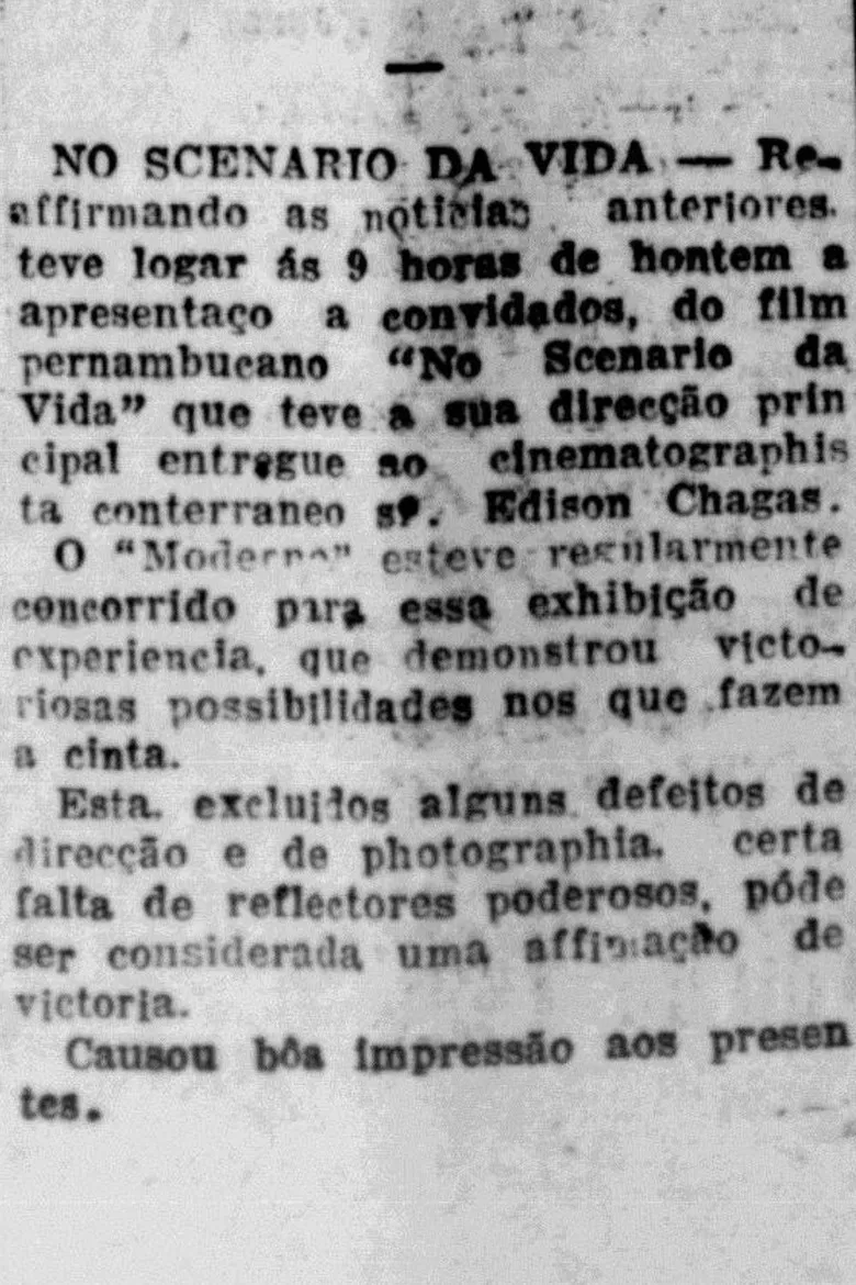 No Cenário da Vida poster background