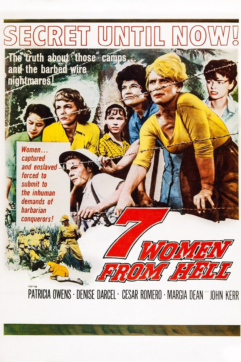 Seven Women from Hell poster background