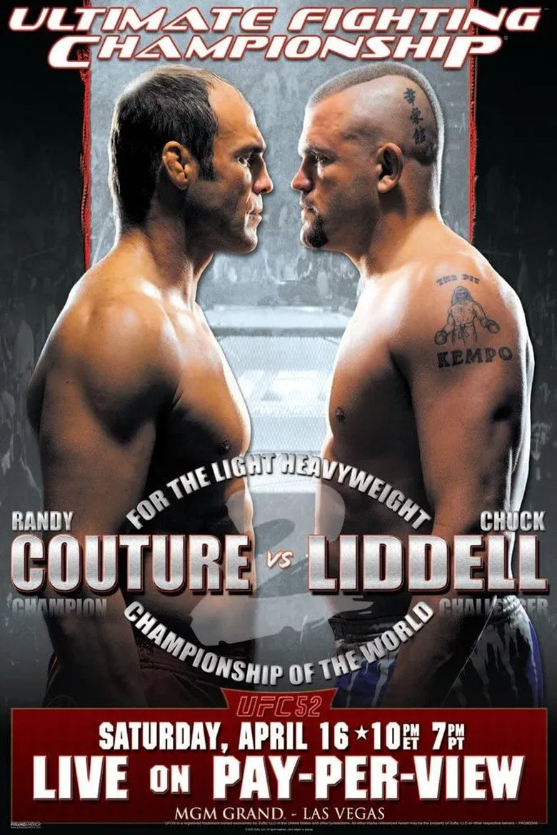 UFC 52: Couture vs. Liddell 2 poster background
