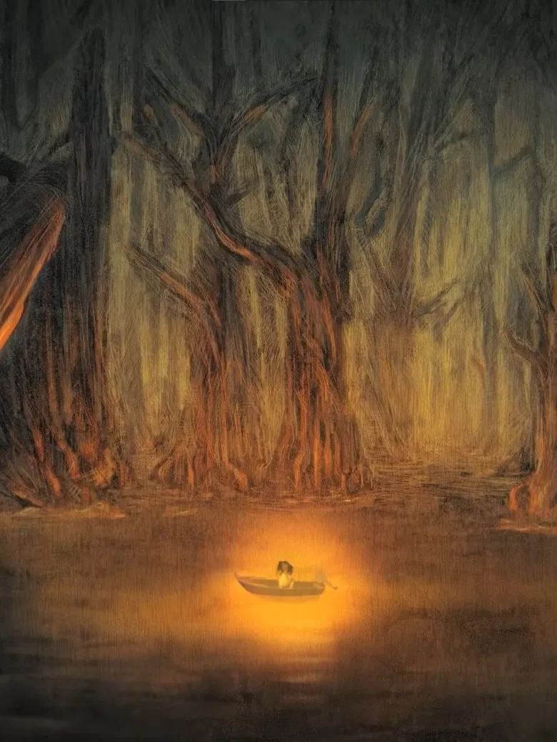 Red River Bay poster background