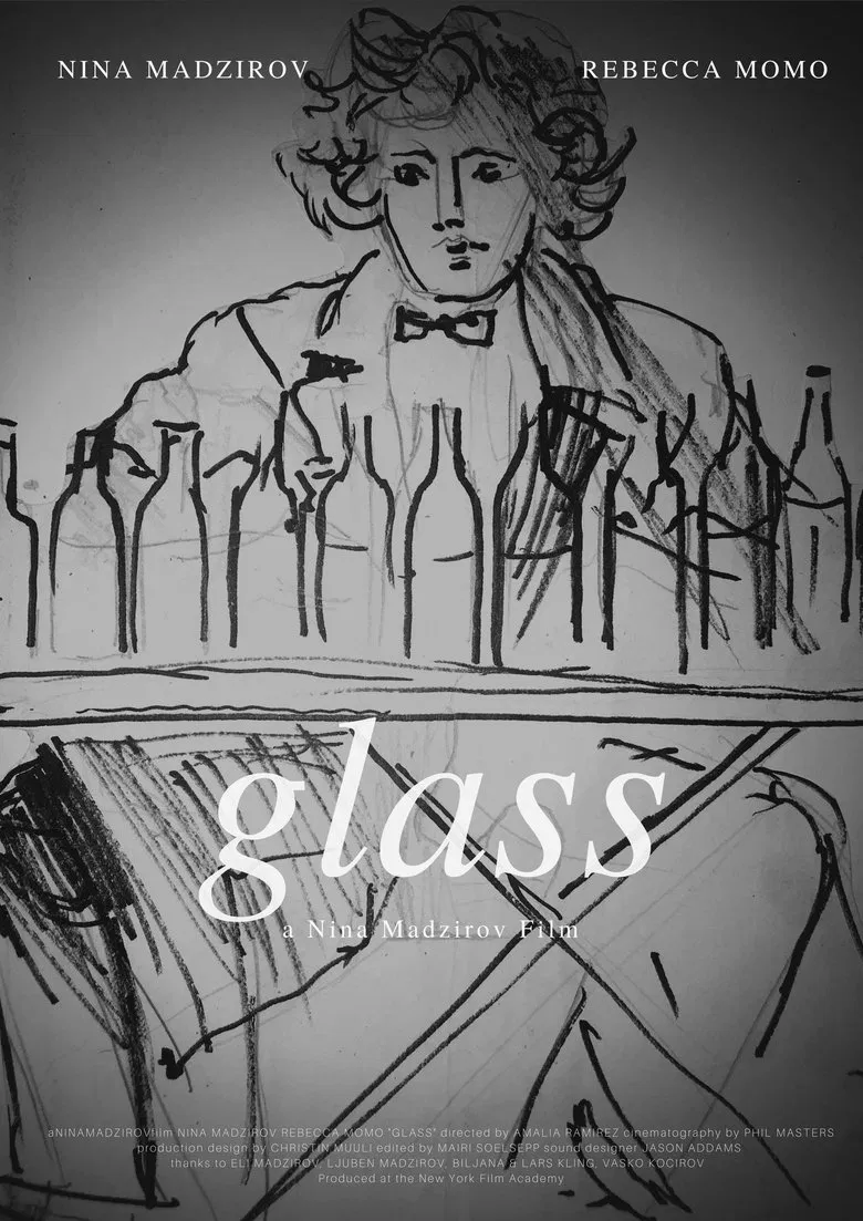 Glass poster background