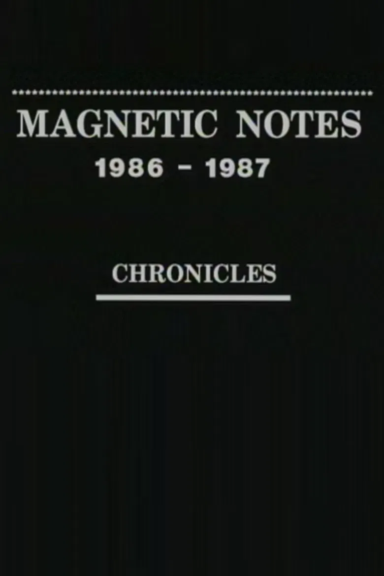 Magnetic Notes, 1986-1987 poster background