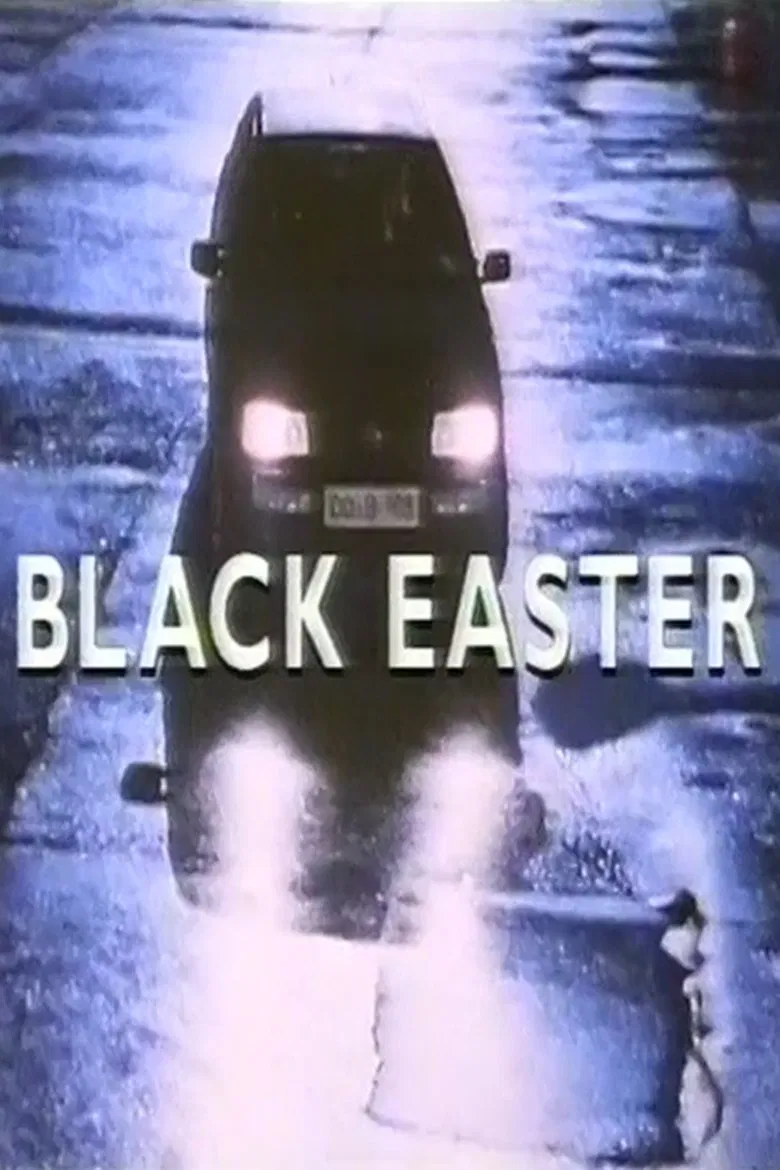 Black Easter poster background