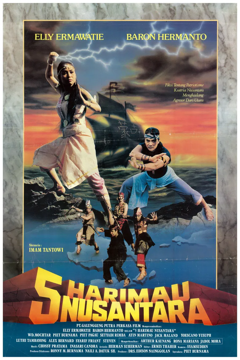 Lima Harimau Nusantara poster background