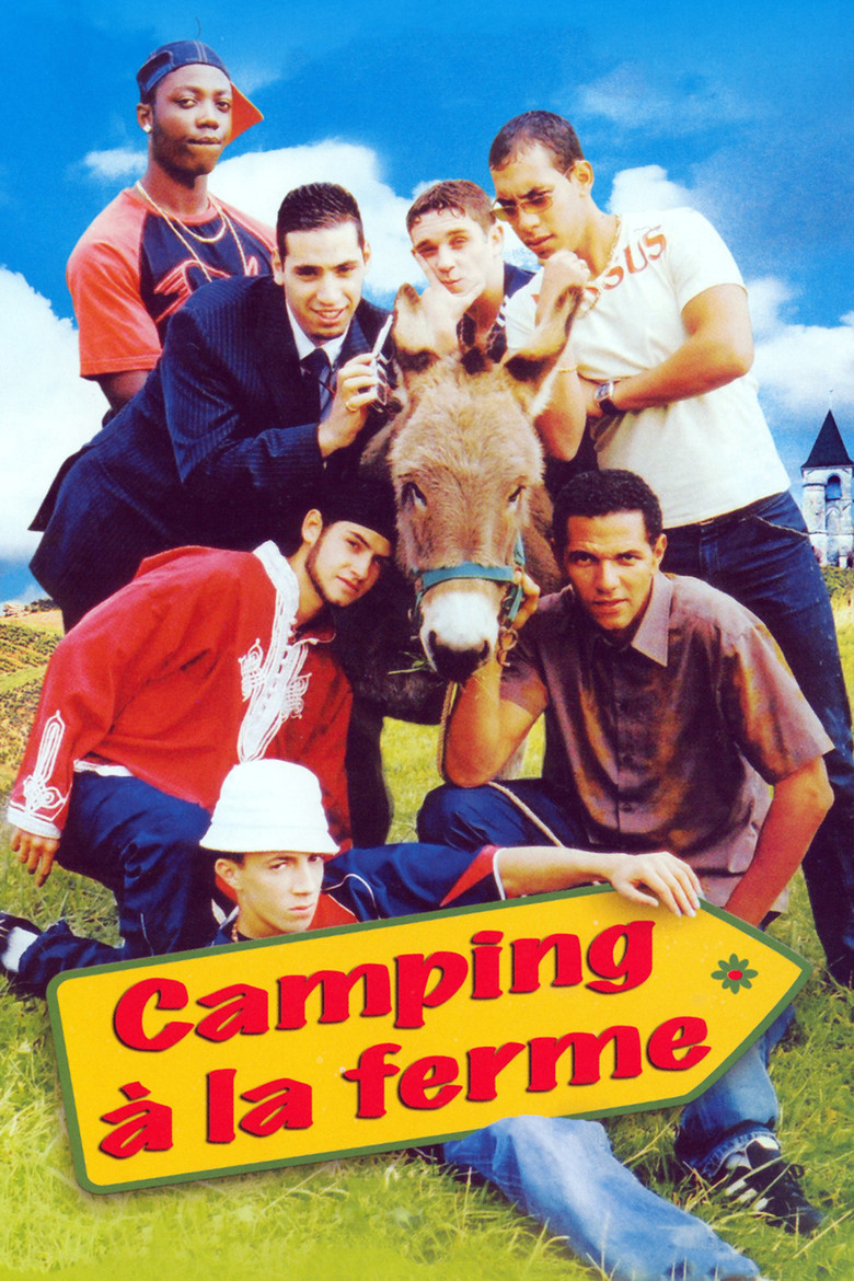 Camping à la ferme poster background