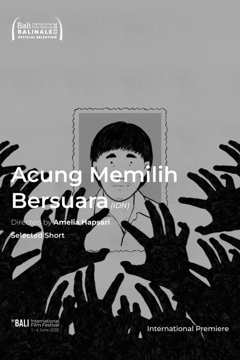 Acung Memilih Bersuara poster background