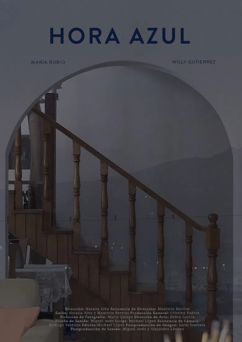 Hora Azul poster background