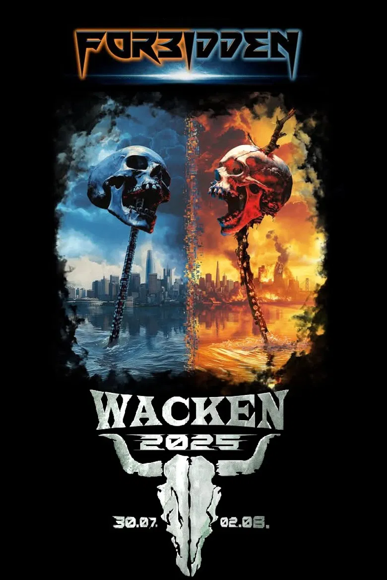 Forbidden Live at Wacken 2025 poster background