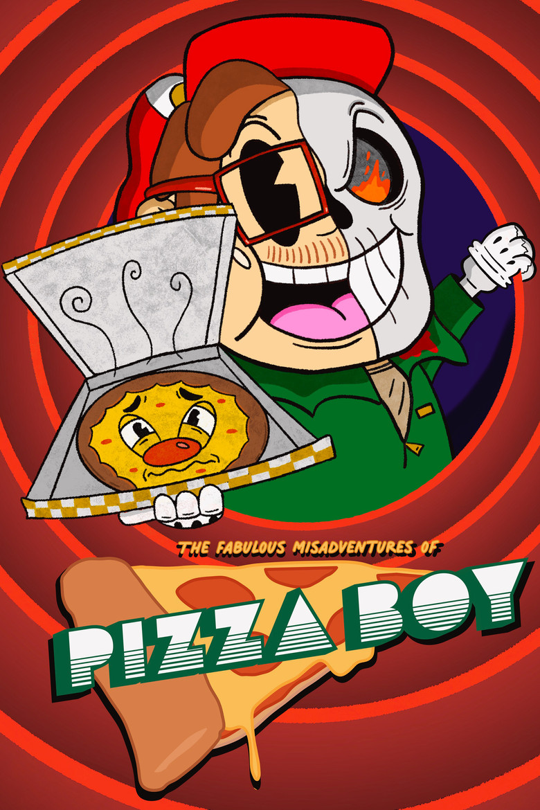 The Fabulous Misadventures of Pizza Boy poster background