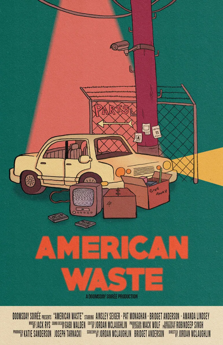 American Waste poster background