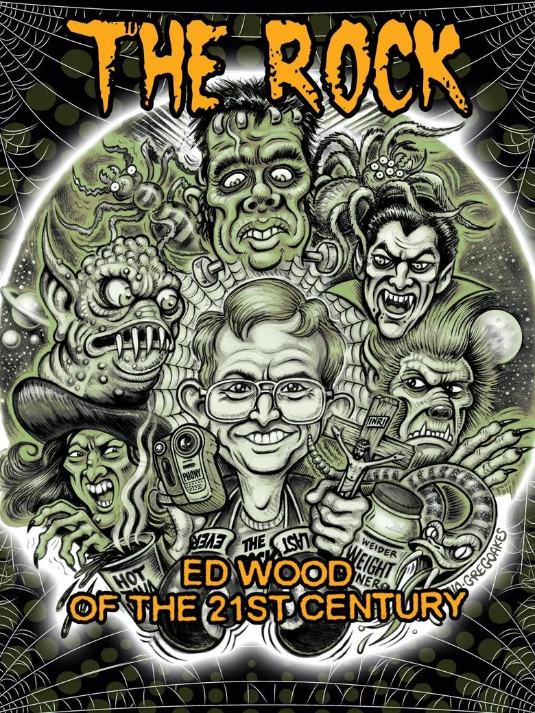 The Rock: Ed Wood of the 21st Century poster background