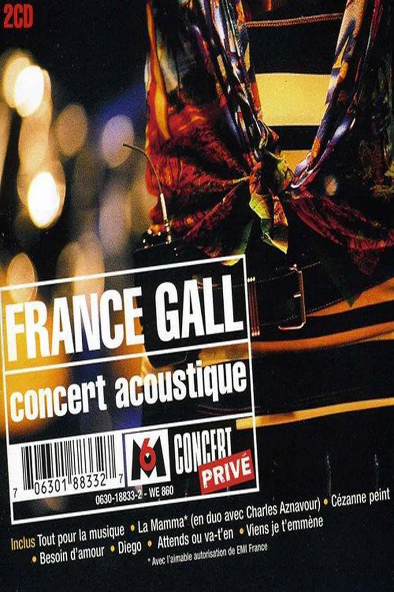 France Gall - Concert acoustique poster background