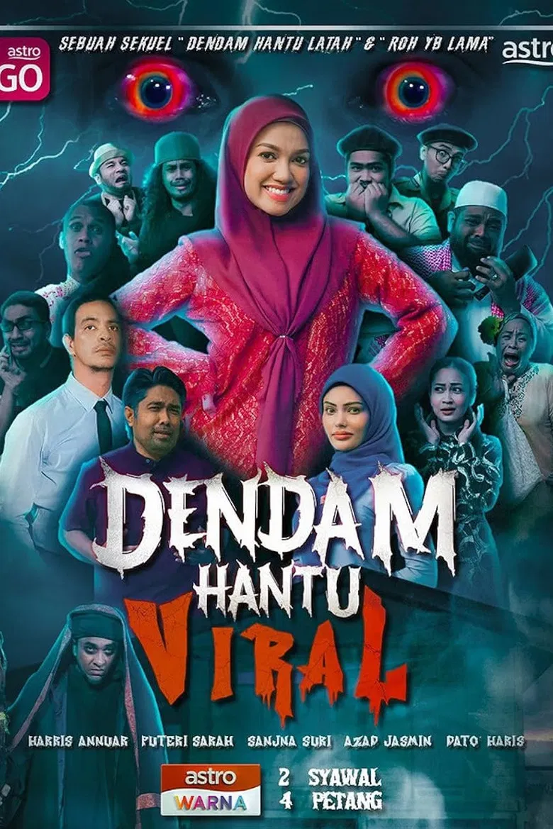 Dendam Hantu Viral poster background