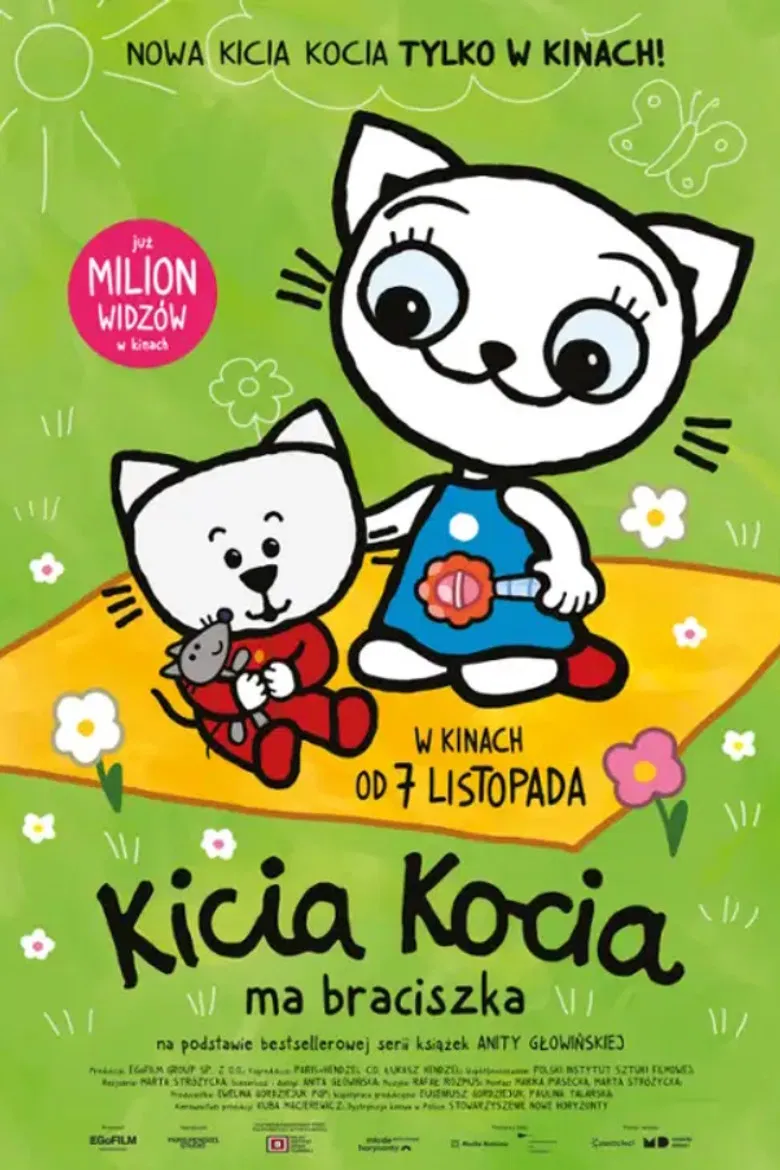 Kicia Kocia ma braciszka poster background