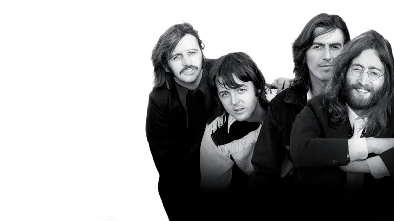 The Beatles during a press conference