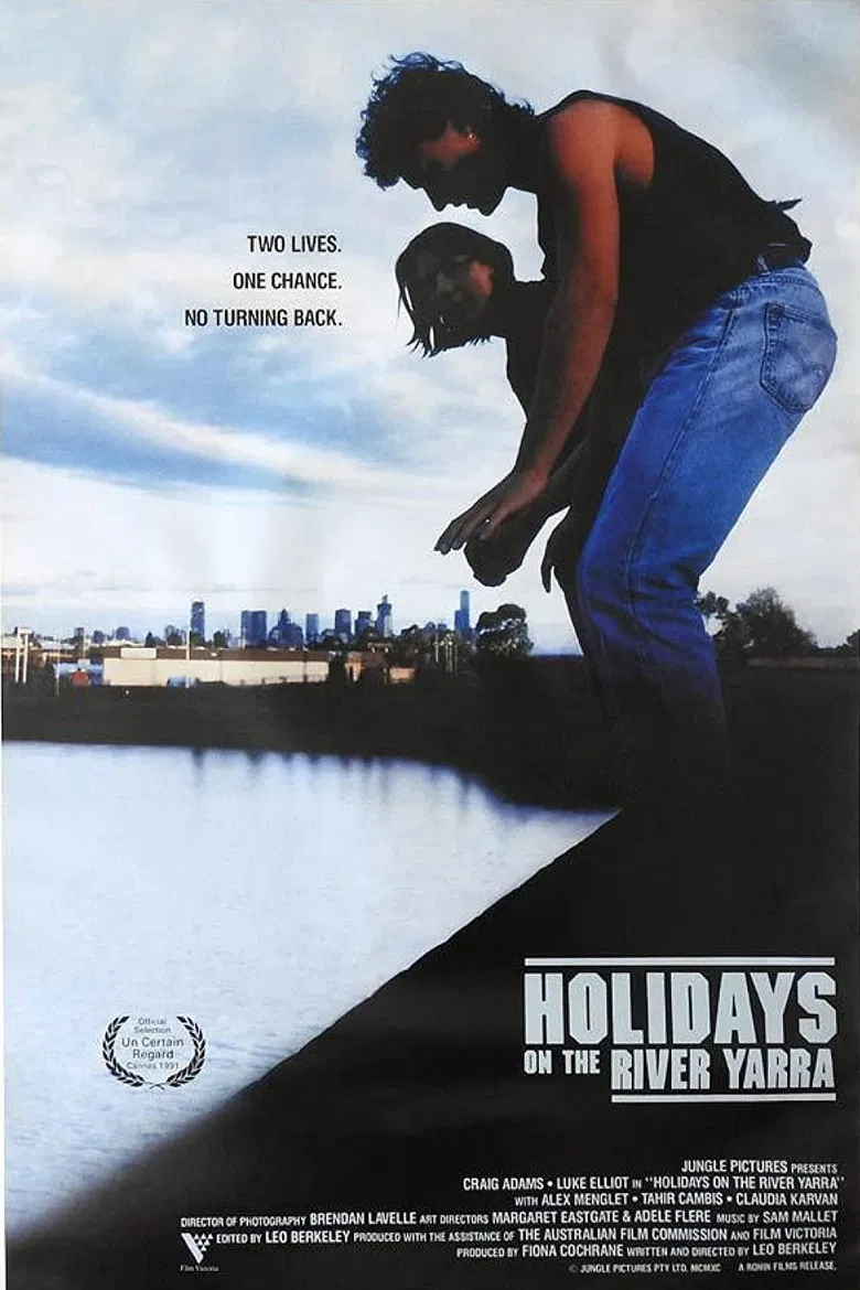Holidays on the River Yarra poster background