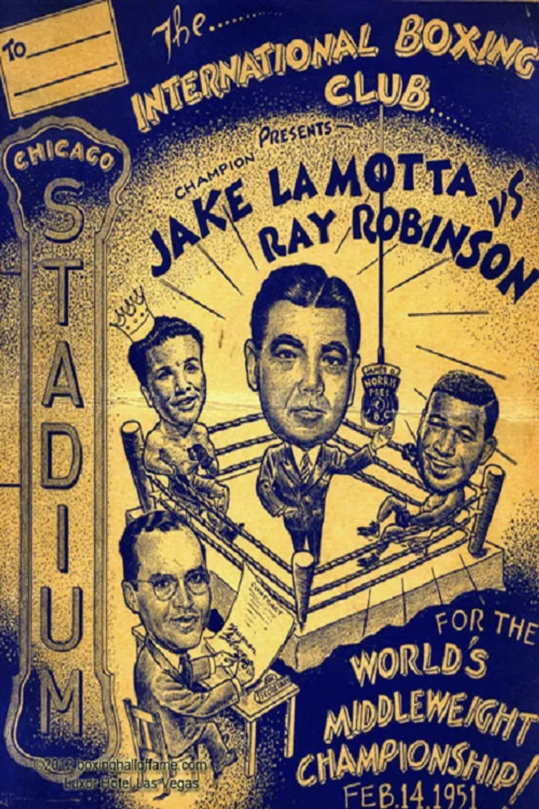 Jake LaMotta vs. Sugar Ray Robinson VI poster background
