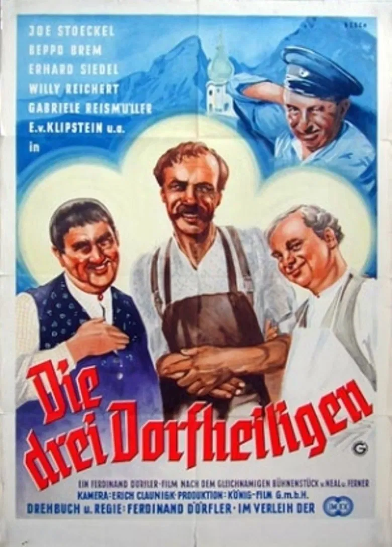 Die drei Dorfheiligen poster background
