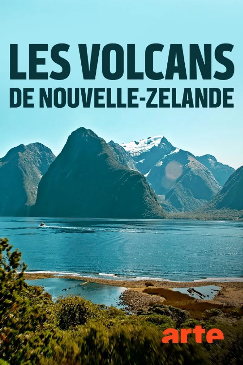 Vulkane in Neuseeland poster background