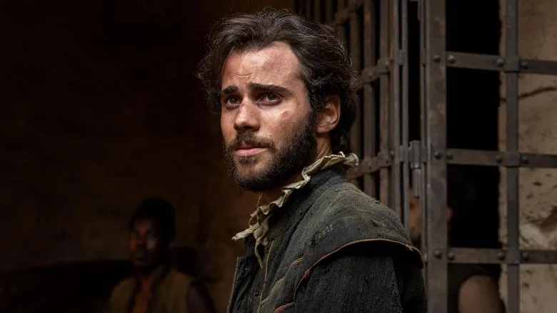 Miguel de Cervantes gazing out from the confines of his captivity in Algiers