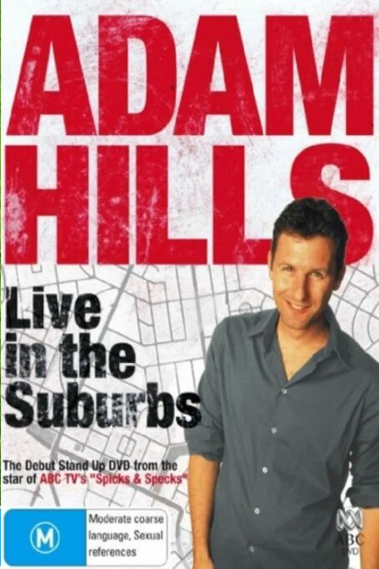 Adam Hills - Live in the Suburbs poster background