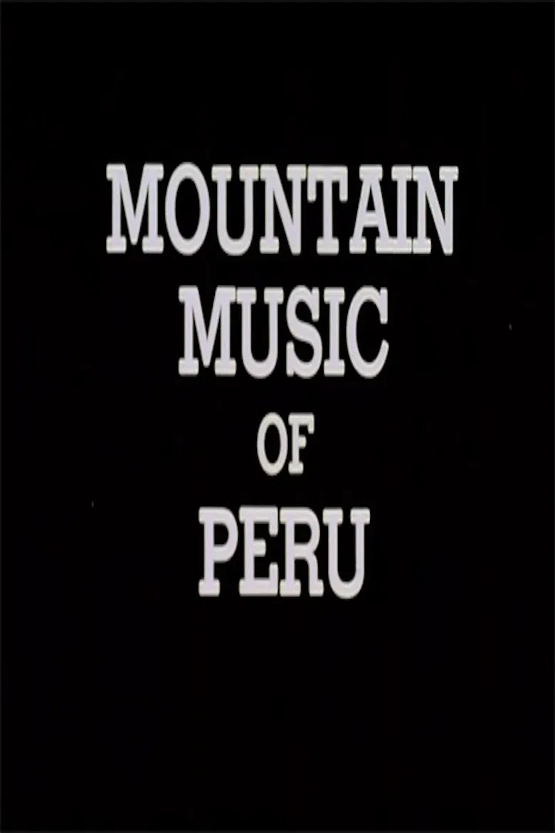 Mountain Music of Peru poster background