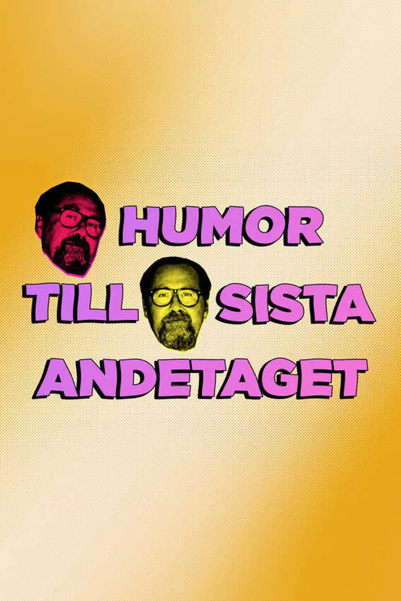 Humor till sista andetaget poster background